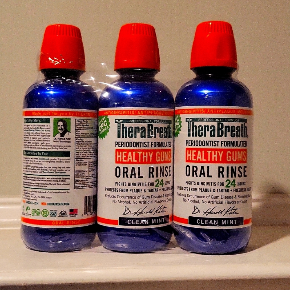 Therabreath healthy gum oral rinse